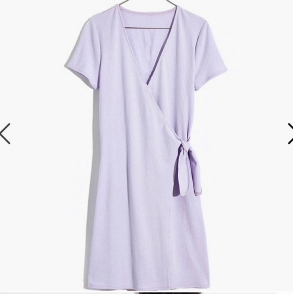 Madewell Texture and Thread Wrap Dress - Picture 5 of 10